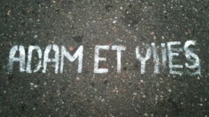 Adam et Yves pro same-sex marriage graffiti, Paris (picture Kristine MacMichael)_