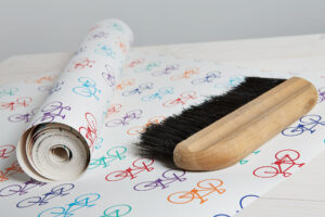 Bike wallpaper multi roll and brush long shot