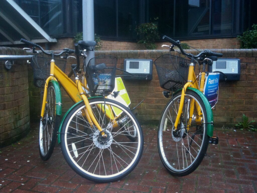 Hire Bikes at Reading Railway Station © Simon MacMichael.jpg