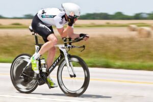 Keith Murray of Allied Forces rides in the Race Across America – photo by Vic Armijo
