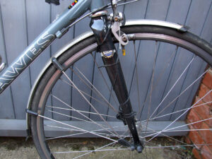 RSP Race Silver mudguards - front