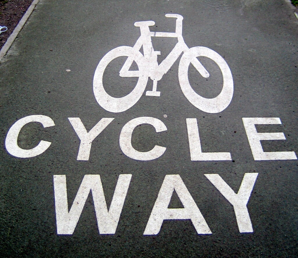 Scottish bike path Edinburgh Image by Flickr user psd