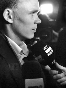 06 Chris Froome quizzed at the TDF 2013 launch &copy; Simon MacMichael