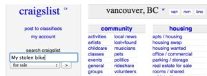 Craigslist Vancouver
