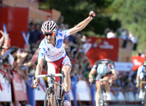 Katusha’s Daniel Moreno wins 2013 Vuelta Stage 4 (copyright Unipublic:Graham Watson)