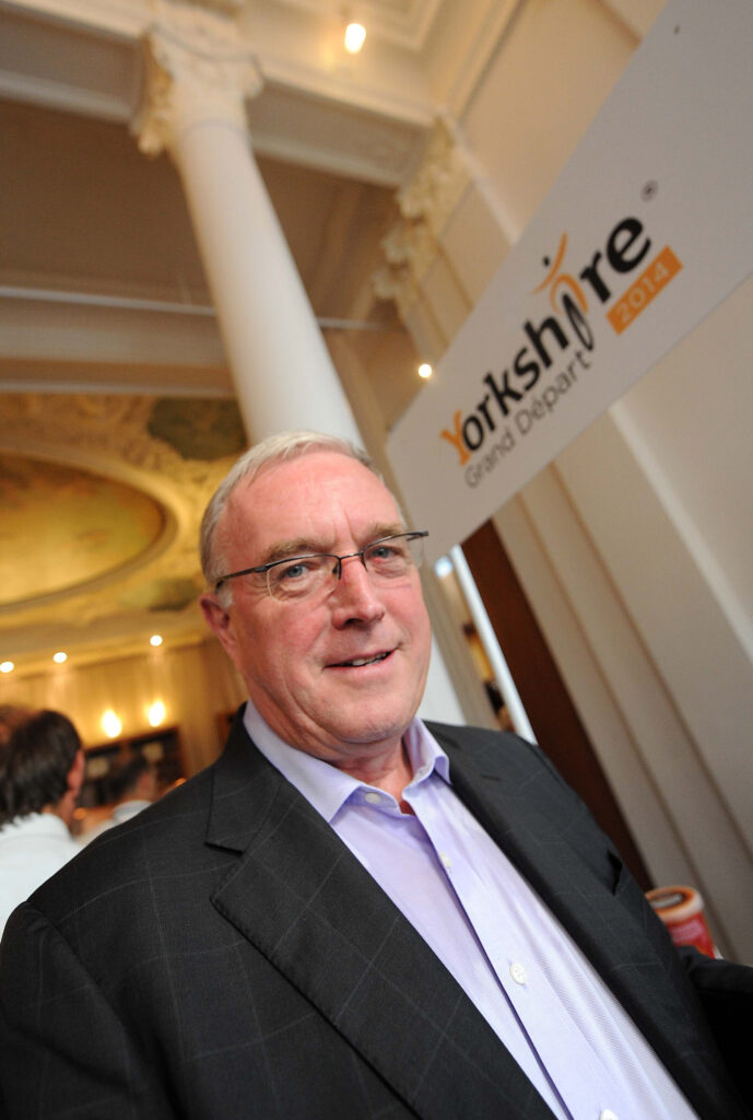 Pat McQuaid at Welcome to Yorkshire Paris reception (copyright Simon Wilkinson:SWpix.com)