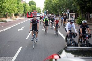 TransContinental - Riders underway (image by Rosie Reed Gold)