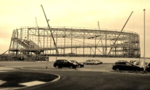 Derby Velodrome takes shape (source Flickr Creative Commons)