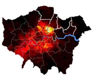 London Cycle Map (source Bolt Burdon Kemp)
