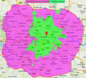 London ride map
