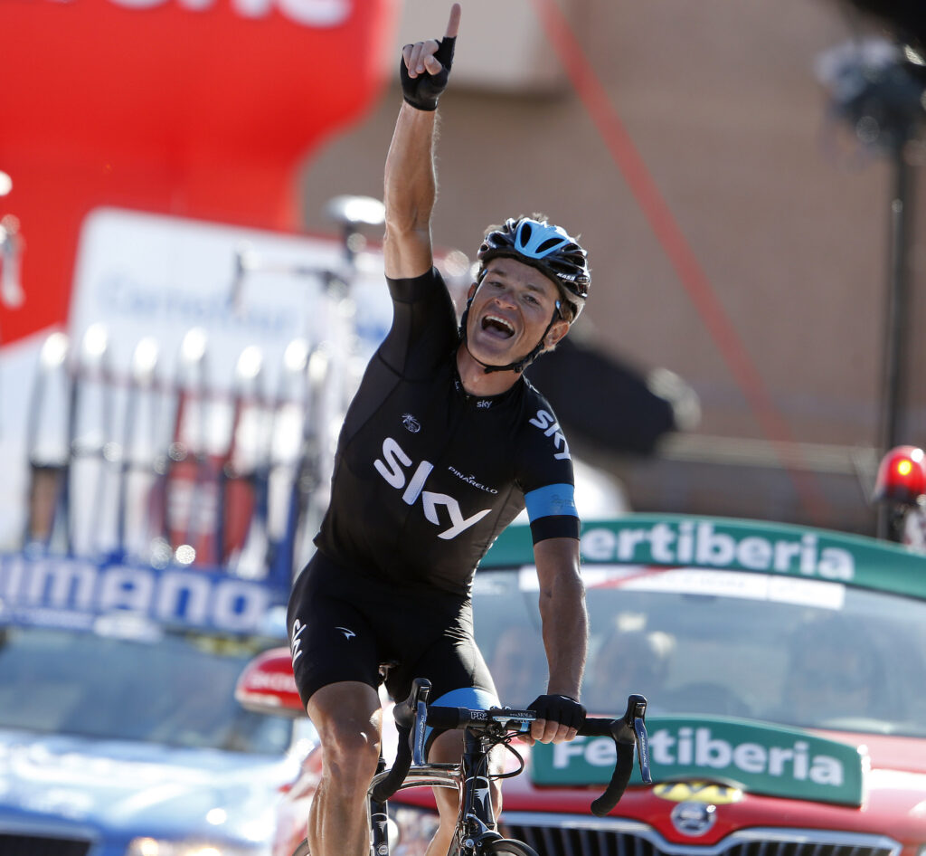 Vuelta 2013 Stage 18 Vasil Kiryienka wins (© Unipublic:Graham Watson)