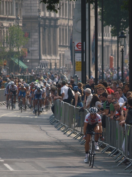 Thomas De Gendt attacks during the London Stage of the 2009 Tour of Britain