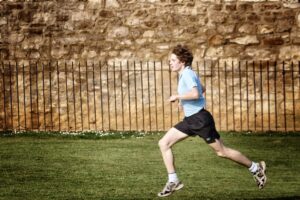 Boy running &copy; Simon MacMichael