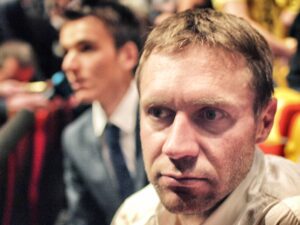 Jens Voigt at TDF 2014 presentation (copyright Simon MacMichael)