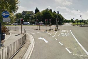 Junction of Horton Square and Belgrave Middleway (source Google Street View)