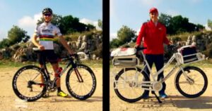 Postie Francois vs World champion Philippe Gilbert