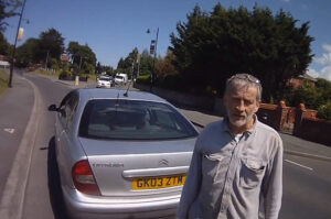 Road rage confrontation
