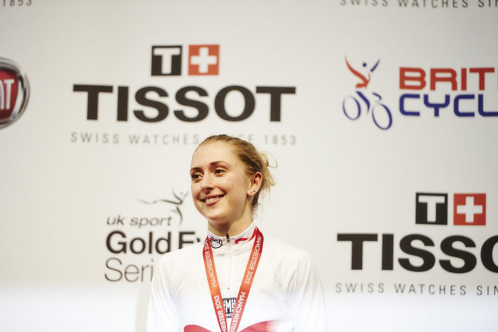 Laura Trott Manchester Track World Cup 2013 (copyright Britishcycling.org.uk)