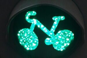 Bike traffic light logo
