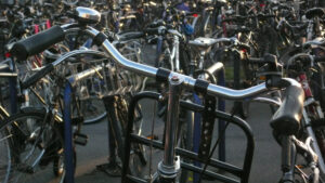 Parked bikes
