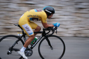 Richie Porte on his way to winning 2013 Paris-Nice (CC licensed by Dacoucou)
