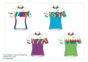 UCI World Cup jersey design winners by Iris Slappendel