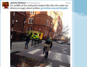 Jeremy Clarkson tweets about a point-maker