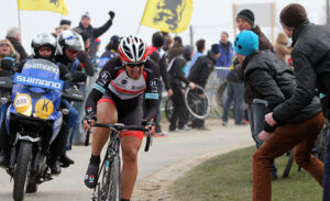 Fabian Cancellara on his way to victory in the 2013 Tour of Flanders (CC licensed image by Brendan A Ryan:Flickr)