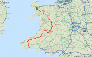 Wales Coast 2 Coast route