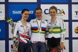 2014 Track world championships women’s Omnium podium (copyright Britishcycling.org.uk)