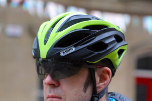 Abus In-vizz helmet - visor down