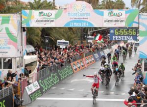 Alexander Kristoff wins 2014 Milan-San Remo (picture RCS Sport)