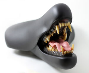 Clem Chen - Bike Seat Sculpture - Bite It Front