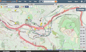 A plotted route on plotaroute.com
