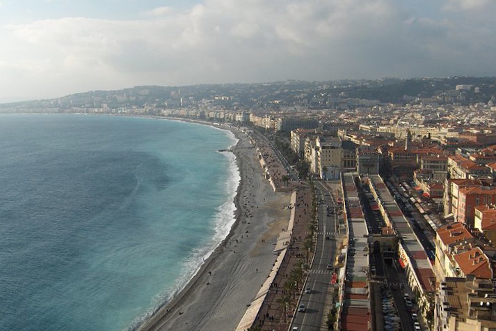 View of Promenade des Anglais, Nice