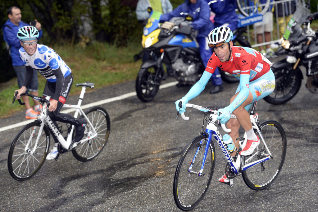 Vuelta 2013 S14 Chris Horner and Vincenzo Nibali (copyright Unipublic:Graham Watson)