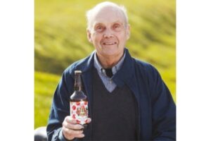 Brian Robinson with Stage Winner beer