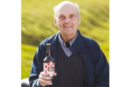 Brian Robinson with Stage Winner beer