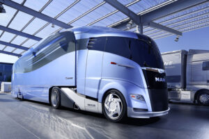 Man and Krone aerodynamic lorry