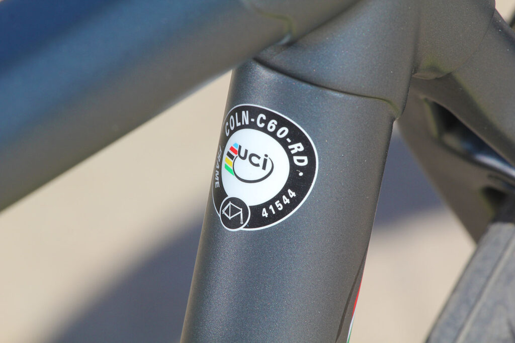 Colnago C60 – UCI sticker