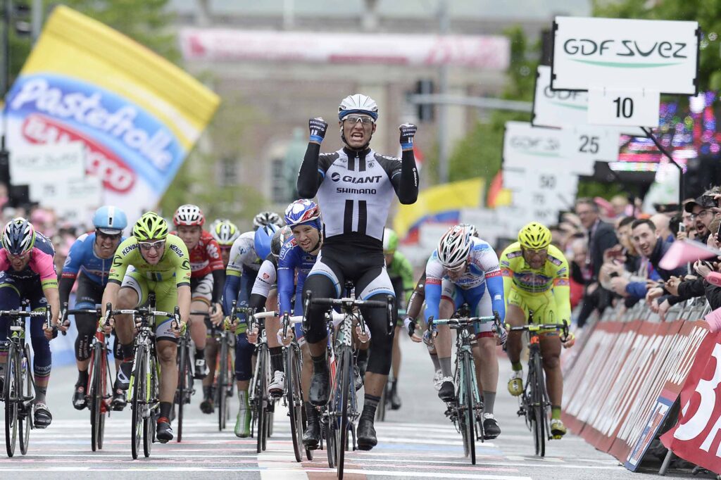Giro 2014 Stage 2 Marcel Kittel wins in Belfast – picture credit LaPresse