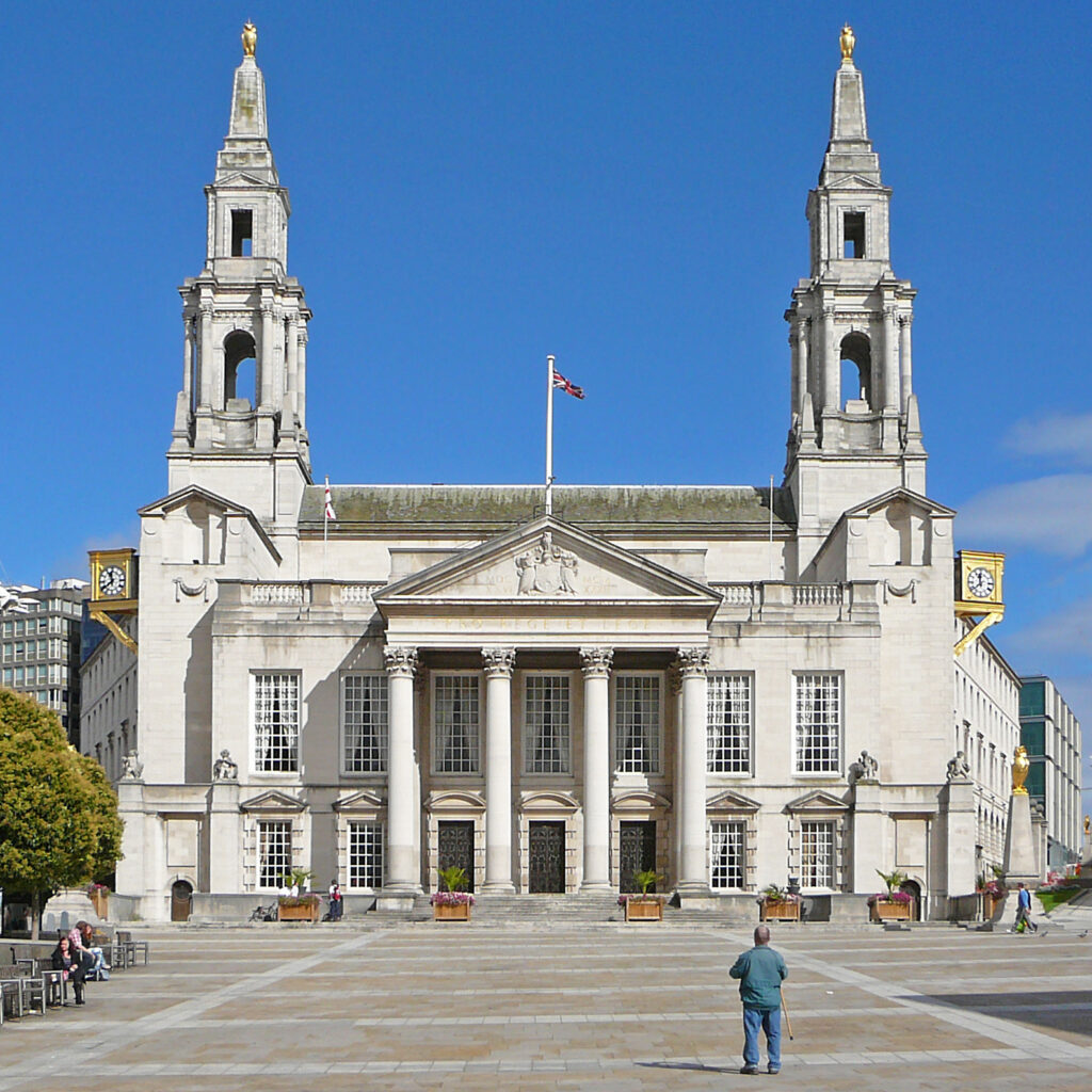 Leeds Millennium square and Civic Hall (CC licensed image by Tim Green:Flickr)