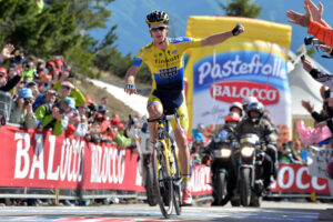 Michael Rogers wins 2014 Giro stage 20 on the Zoncolan – picture redit LaPresse