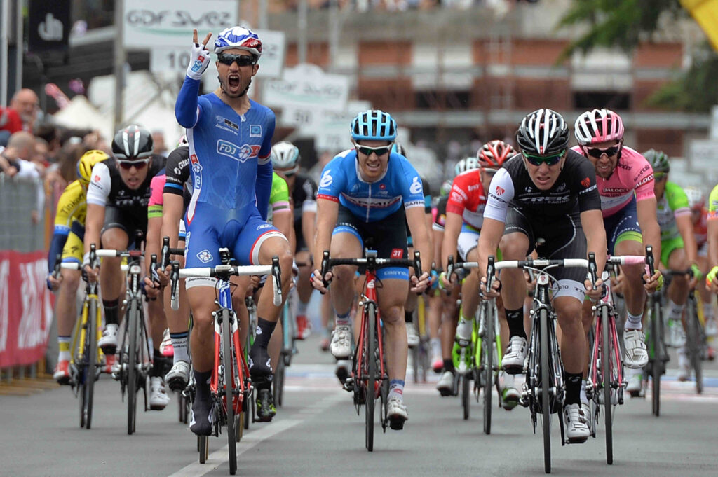 Nacer Bouhanni wins 2014 Giro Stage 7 – picture credit LaPresse