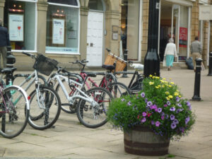 Bikes in Harrogate (licensed on Flickr under CC BY 2.0 by Tejvan Pettinger)