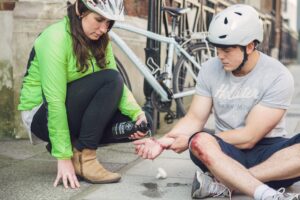 St John Ambulance bike first aid