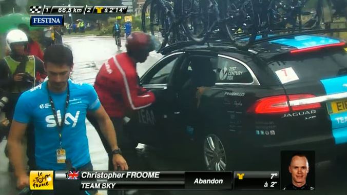 Chris Froome abandons 2014 Tour de France