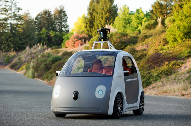 Google’s self-driving car prototype (image via Google Blog)