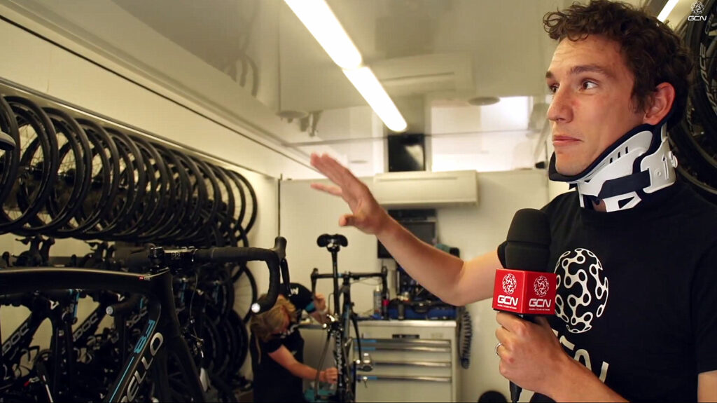 Inside the Team Sky mechanics’ truck