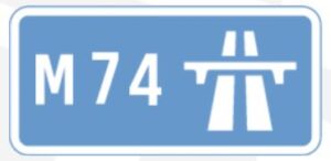 M74 sign